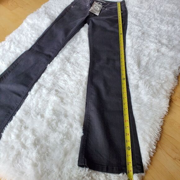Women's Bootcut Jeans Black Studded Size 3 - Picture 7 of 9